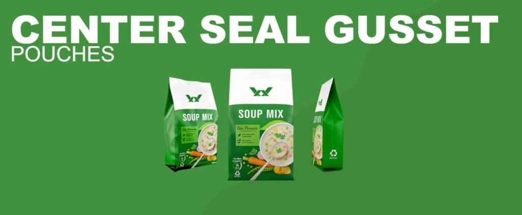 center seal gusset pouch poster image