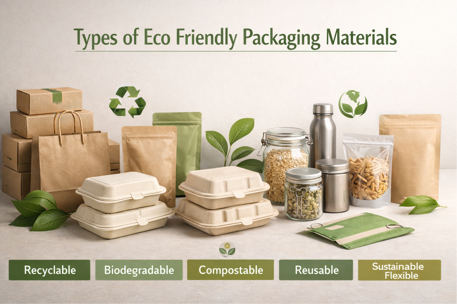 Types of Eco Friendly Packaging Materials