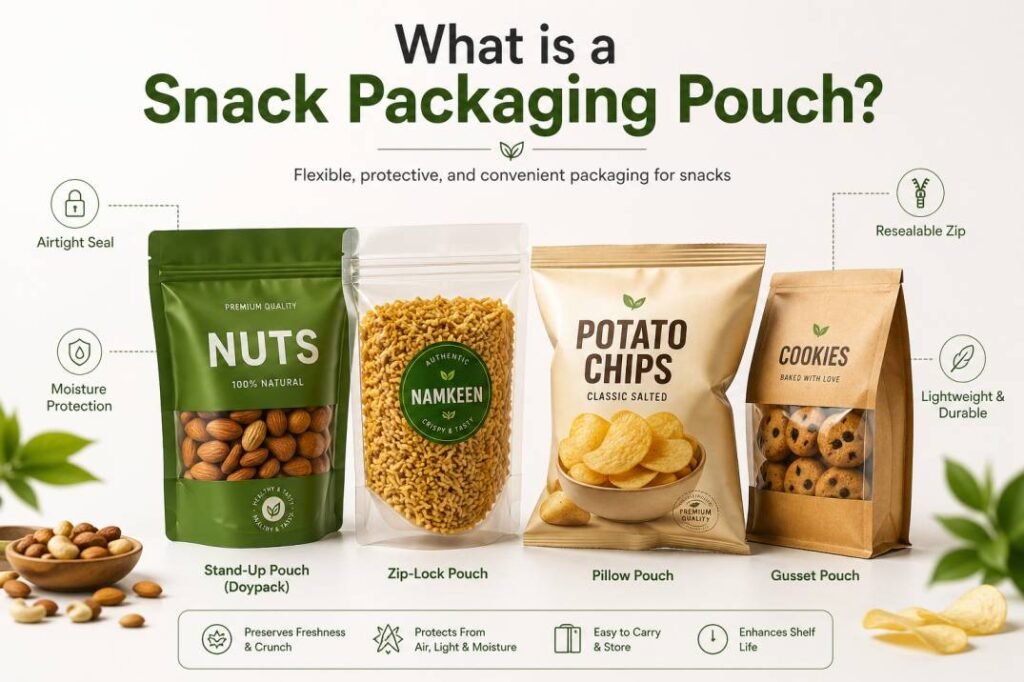 what is a snack packaging pouch cover image