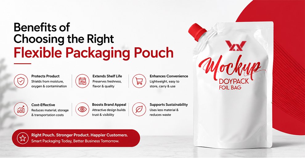 Benefits of Choosing the Right Flexible Packaging Pouch