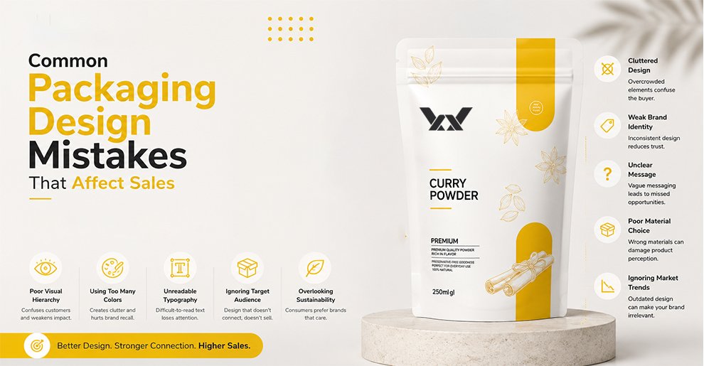 Common Packaging Design Mistakes That Affect Sales