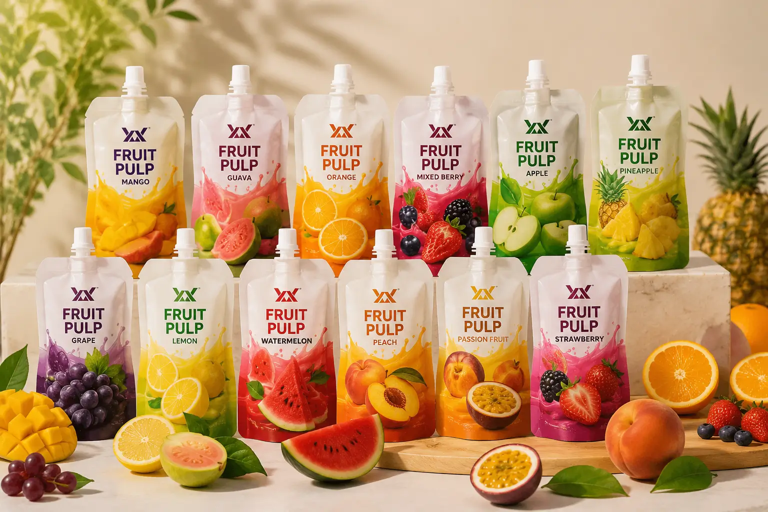 fruit juice pouch