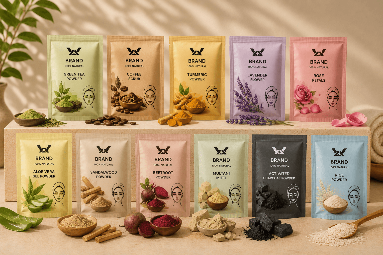 cosmetics packaging pouch