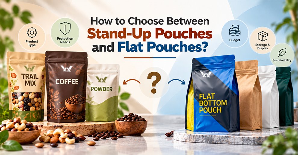 How to Choose Between Stand-Up Pouches and Flat Pouches?