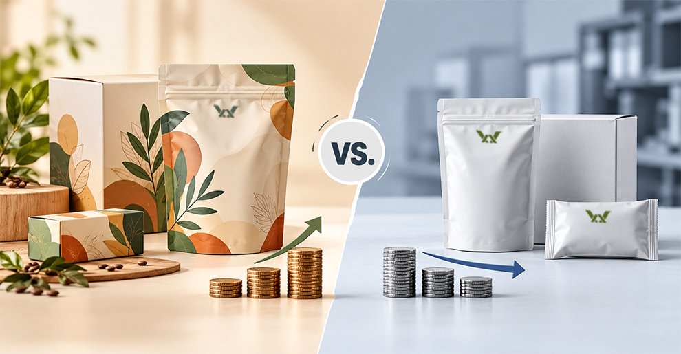 Custom Packaging Cost vs. Standard Packaging Cost